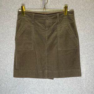 North Face Corduroy Brown Mini Skirt